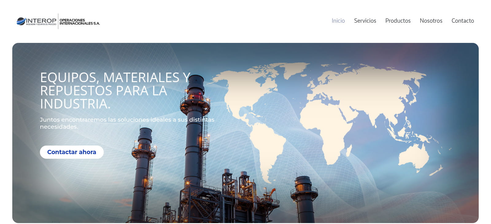 Captura de pantalla de Operaciones Internacionales
