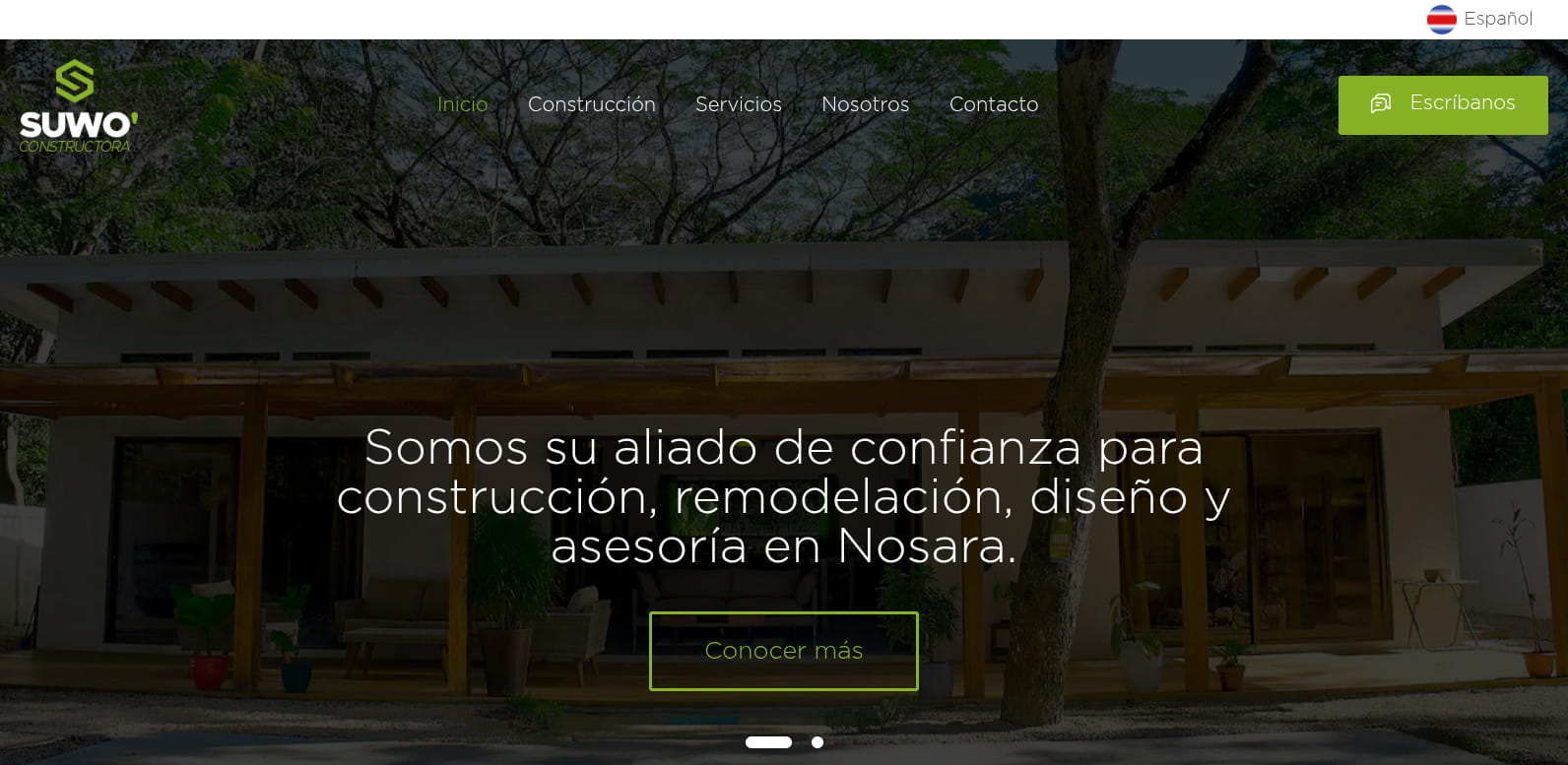 Captura de pantalla de SUWO Constructora