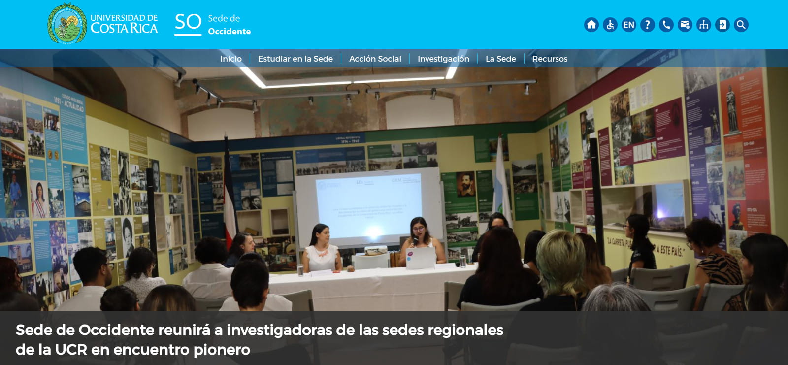 Captura de pantalla de UCR Occidente